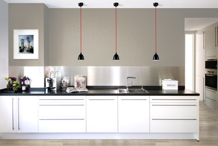 ROOMMATES, Düsseldorf, Katharina Hagemann, Grafik Designer, Nicola Warnholtz, Interior Designer, digitale Bildbearbeitung, digitale Ansichten, Farbberatung, farbliche Raumkonzepte, farbige Küchen-wandgestaltung, Wandfarbe Beige, Anna von Mangoldt Wandfarbe, „Penelope 86“ Kreide Emulsione